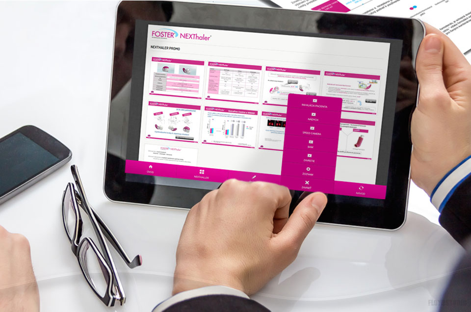 Foster Nexthaler for tablet - Tablet optimised presentation for medical representatives