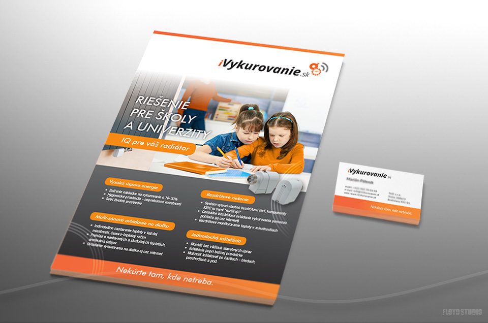 iVykurovanie.sk - Logo design & brand identity support, responsive website and promotion materials...