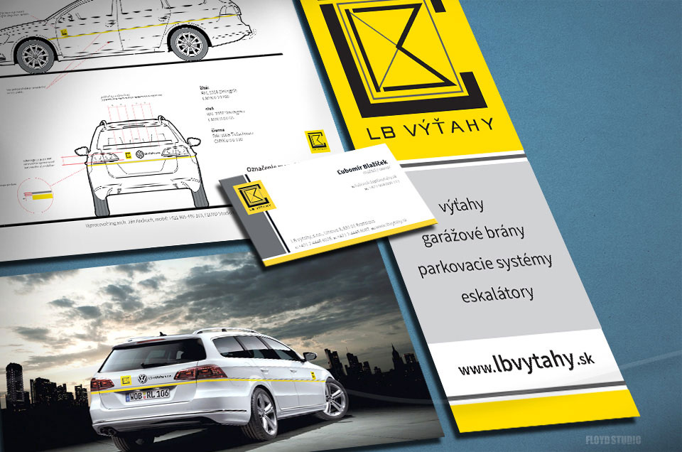 LB výťahy - Brand Identity system enhancements, responsive website