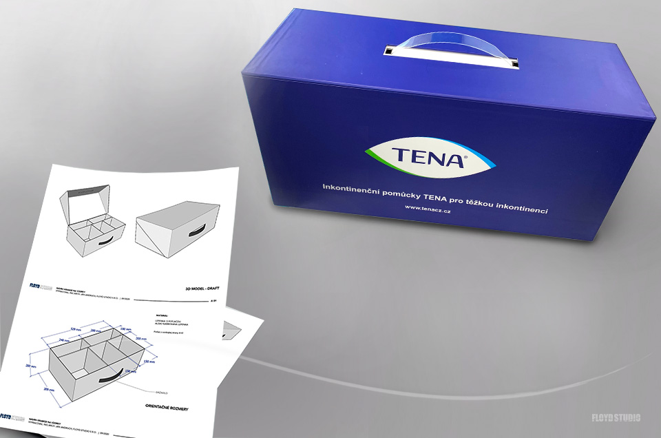Tena Sampler Box - package design and production...