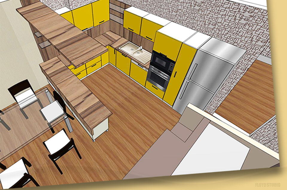 Kitchen design - Modern kitchen interior design in Košice
